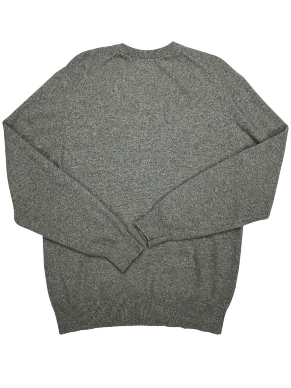 Brooks Brothers 3-Ply Cashmere V-Neck Sweater XL Gray Fall Quiet Luxury - Picture 11 of 12